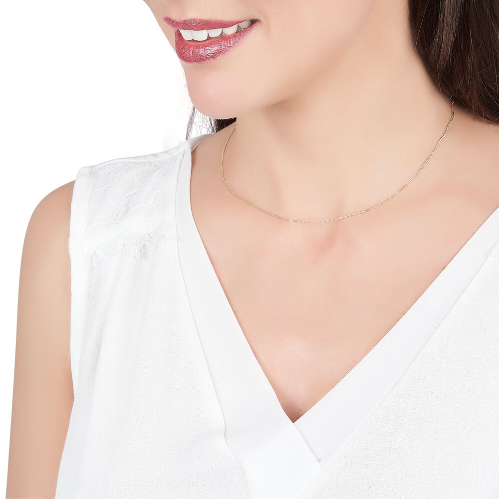 Cha&icirc;ne Iris Maille Gourmette Or Jaune - Chaines Femme | Marc Orian