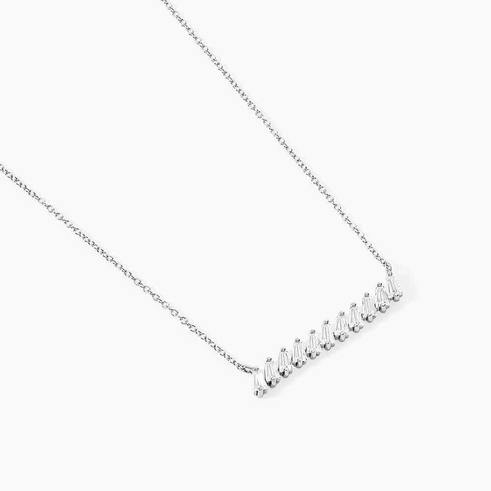 Collier Argent Blanc Joceius Oxydes De Zirconium - Colliers avec pierres Femme | Marc Orian