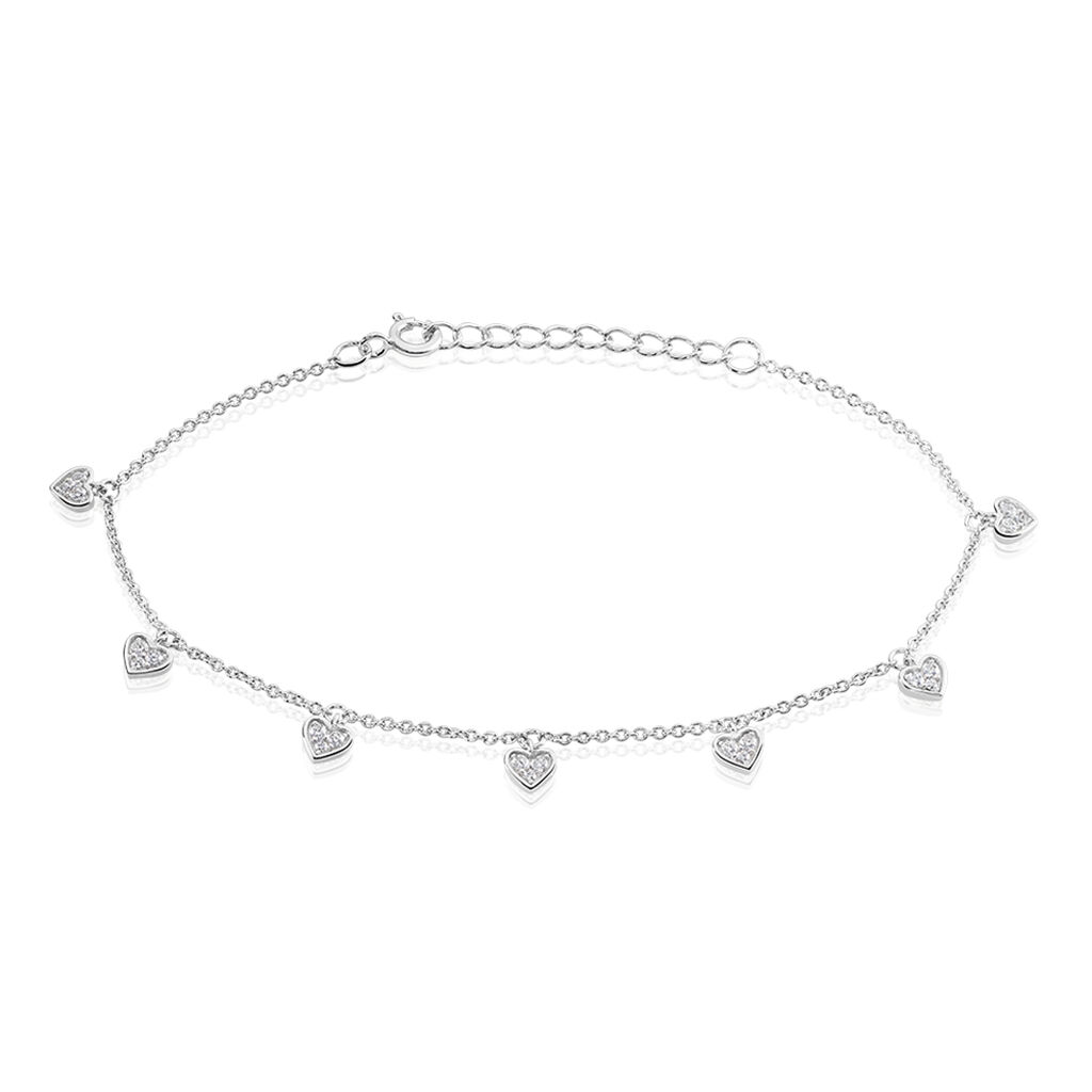 Bracelet Anasse Argent Blanc Oxyde De Zirconium - Bracelets fantaisie Femme | Marc Orian