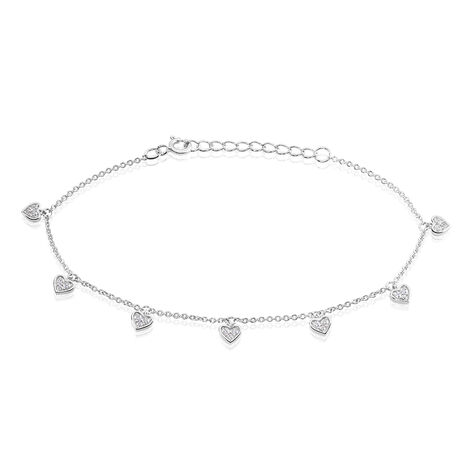 Bracelet Anasse Argent Blanc Oxyde De Zirconium - Bracelets fantaisie Femme | Marc Orian
