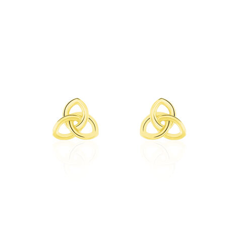 Boucles D'oreilles Puces Philine Fleur Or Jaune - Puces Femme | Marc Orian