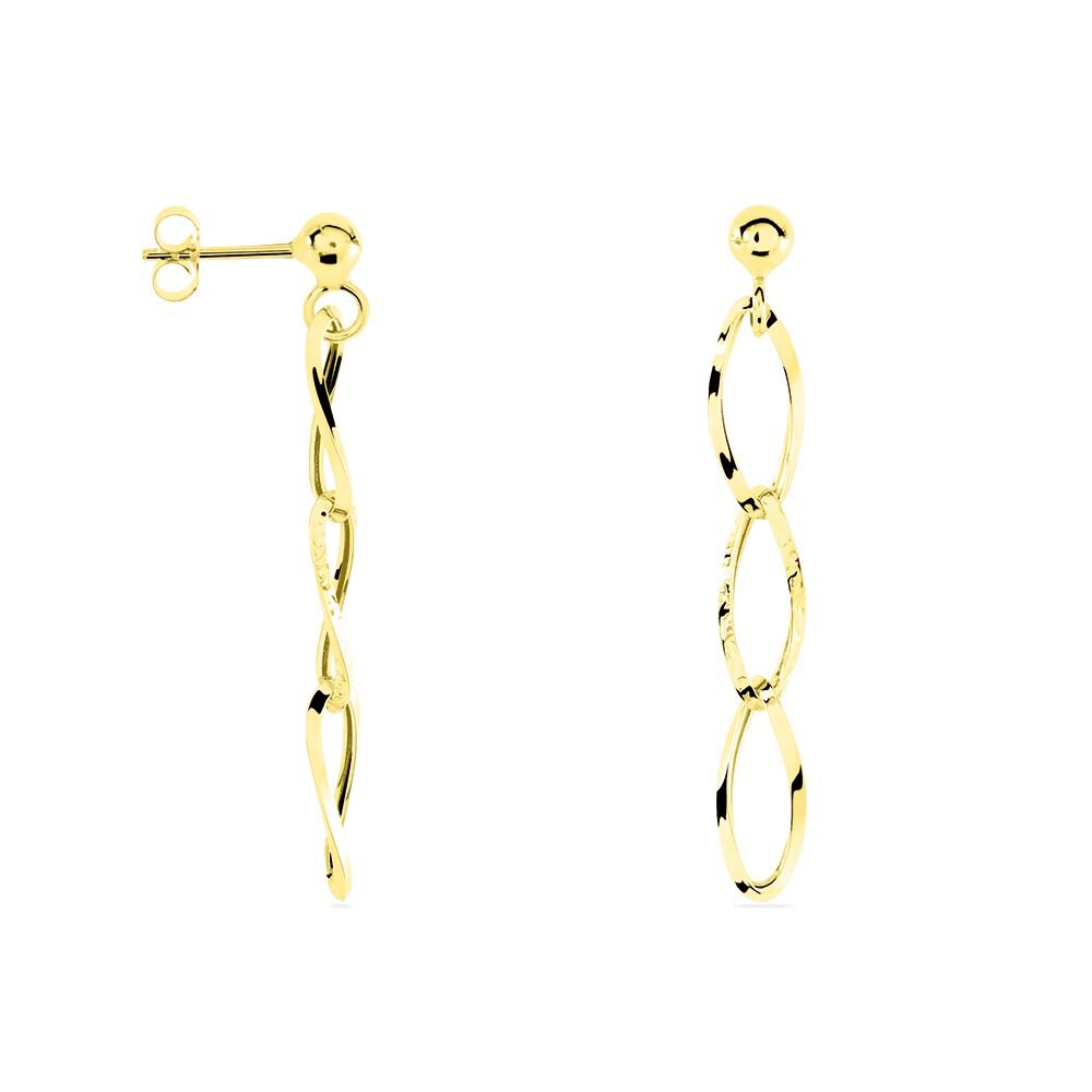 Boucles D'oreilles Pendantes Lianetta Or Jaune - Pendantes Femme | Marc Orian
