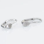 Boucles D'oreilles Pendantes Or Blanc Urzula Diamants - Pendantes Femme | Marc Orian