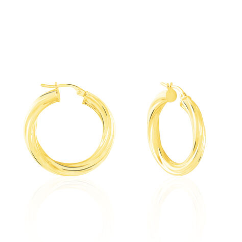 Créoles Yori Or Jaune - Boucles d'oreilles Créoles Femme | Marc Orian