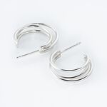 Cr&eacute;oles Argent Blanc Jukka - Cr&eacute;oles Femme | Marc Orian