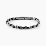 Bracelet Jourdan Acier Noir - Bracelets cordons Homme | Marc Orian