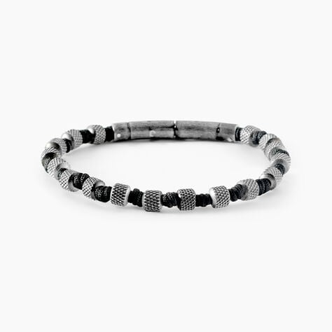 Bracelet Jourdan Acier Noir - Bracelets cordons Homme | Marc Orian