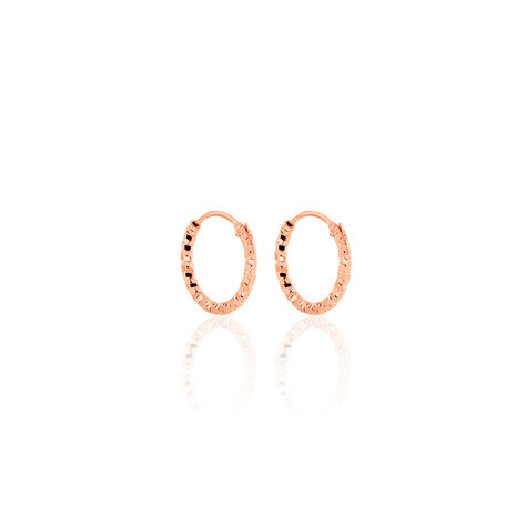 Créoles Argent Rose Agathe - Boucles d'oreilles Créoles Femme | Marc Orian
