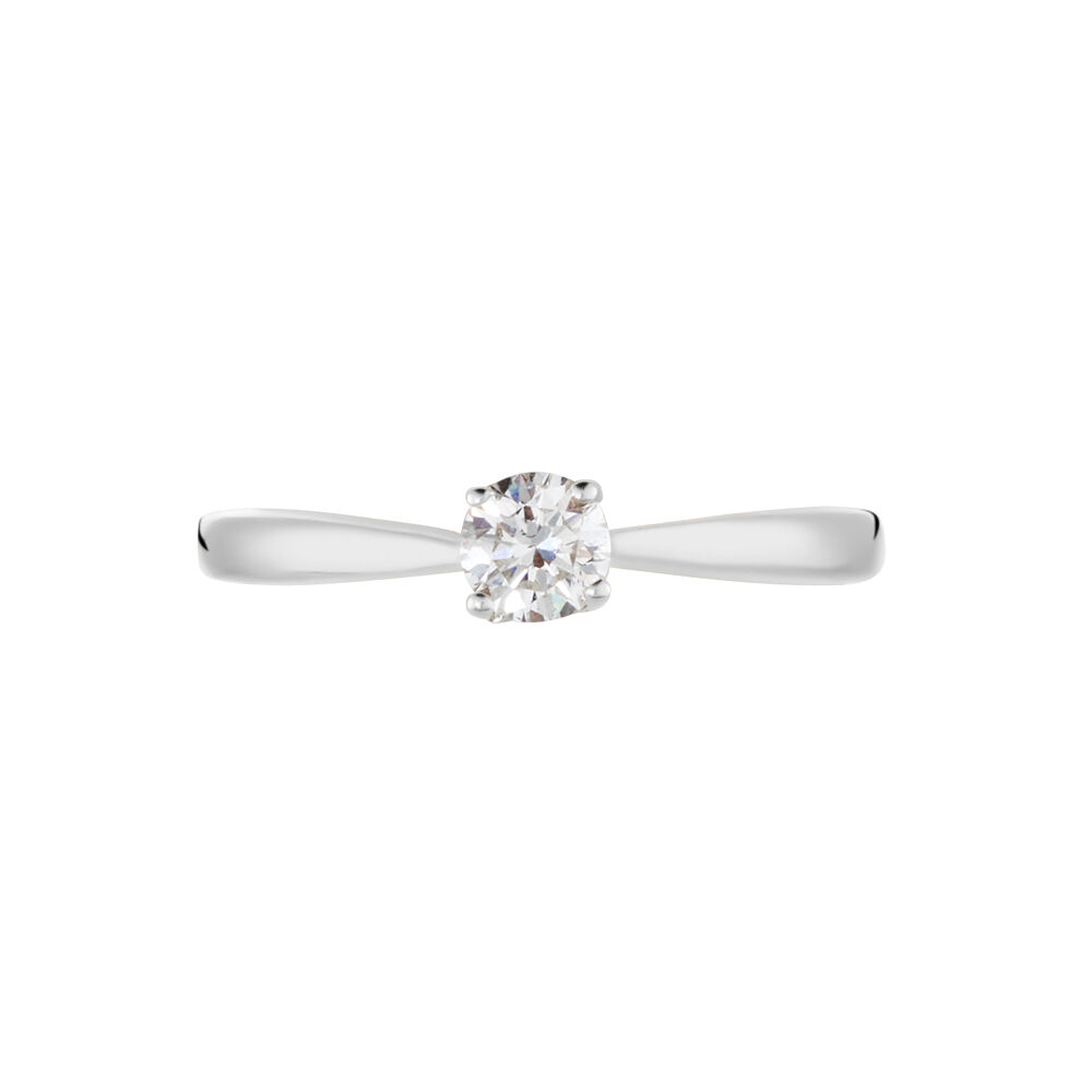 Bague Solitaire Vicoeuria Or Blanc Diamant - Solitaires Femme | Marc Orian