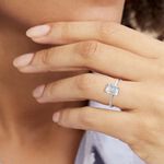 Bague Or Blanc Mone Topaze Et Oxydes De Zirconium - Bagues pierres fines Femme | Marc Orian