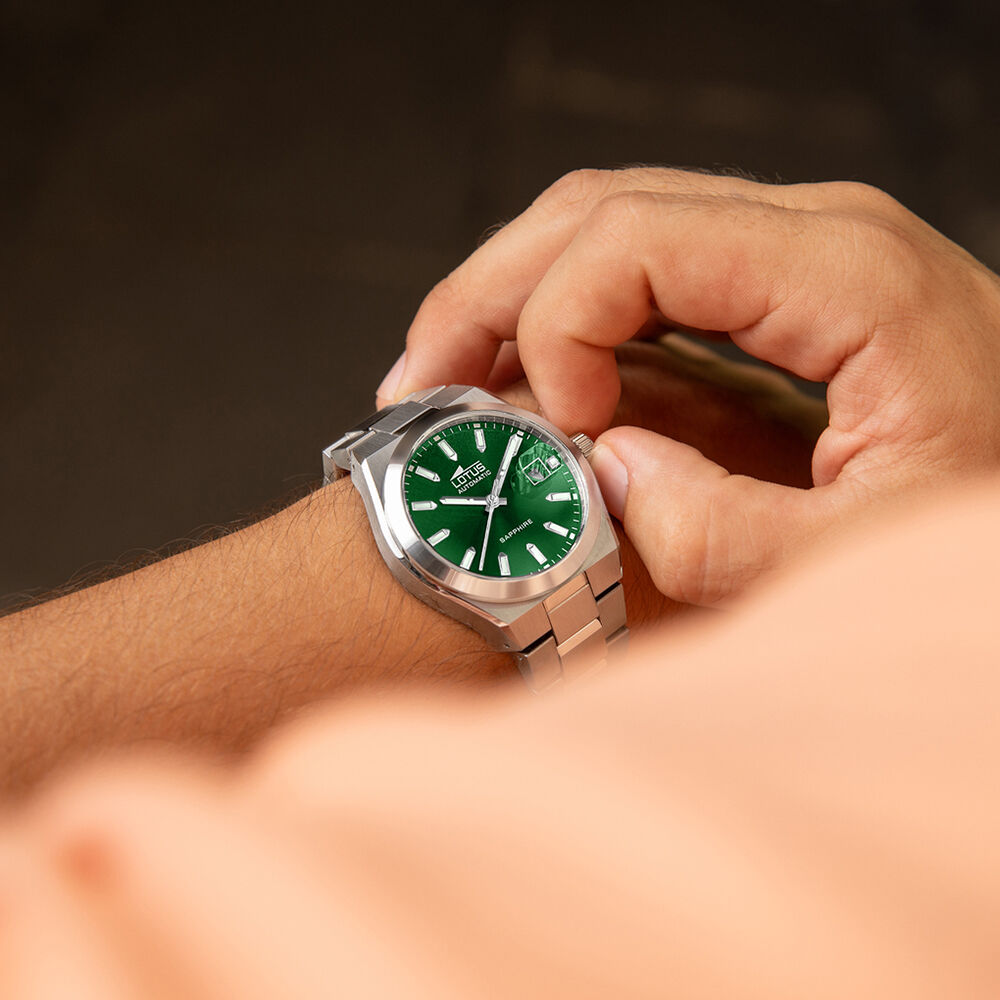 Montre Lotus Automatico Vert - Fête des pères Homme | Marc Orian