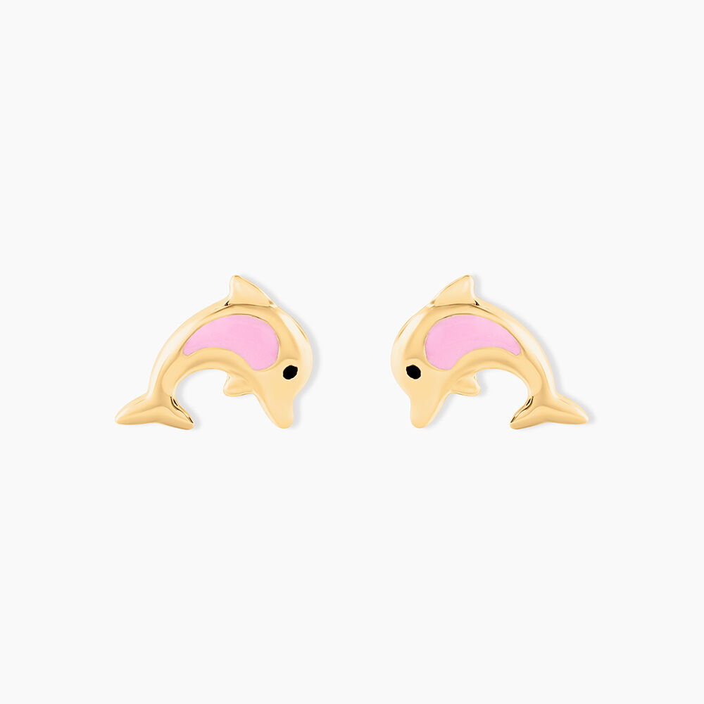 Boucles D'oreilles Puces Or Jaune Mael Smalto - Puces Enfant | Marc Orian