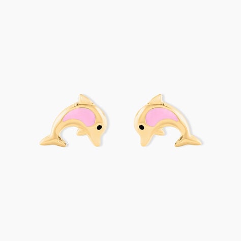 Boucles D'oreilles Puces Or Jaune Mael Smalto - Puces Enfant | Marc Orian