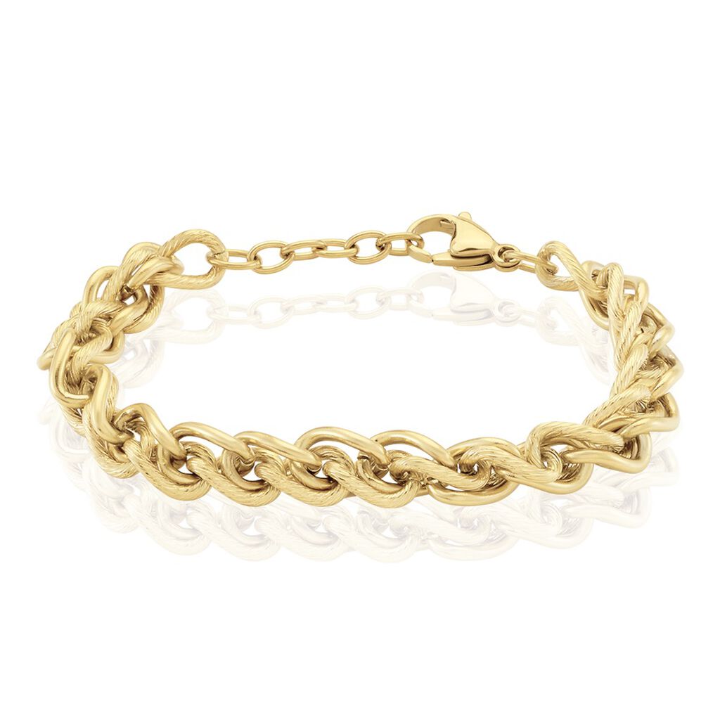 Bracelet Acier Doré Llora - Bracelets mailles Femme | Marc Orian