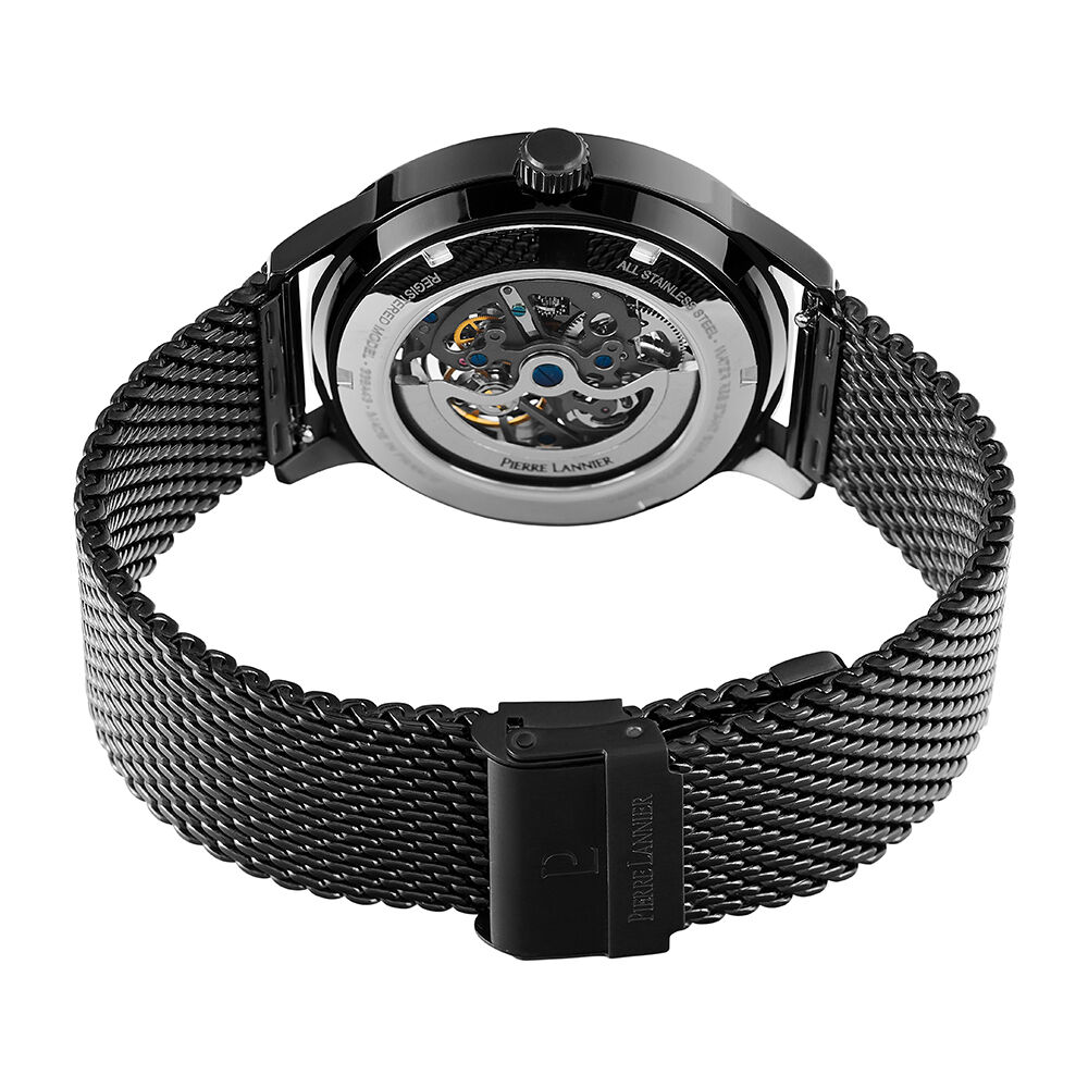 Coffret De Montre Pierre Lannier Paddock Noir - Montres automatiques Homme | Marc Orian