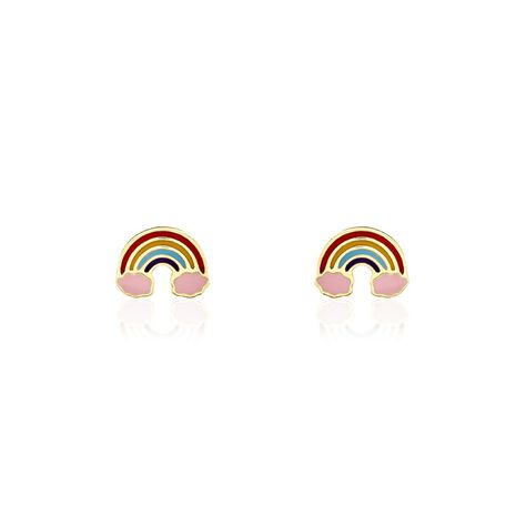 Boucles D'oreilles Puces Raine Or Jaune - Puces Enfant | Marc Orian