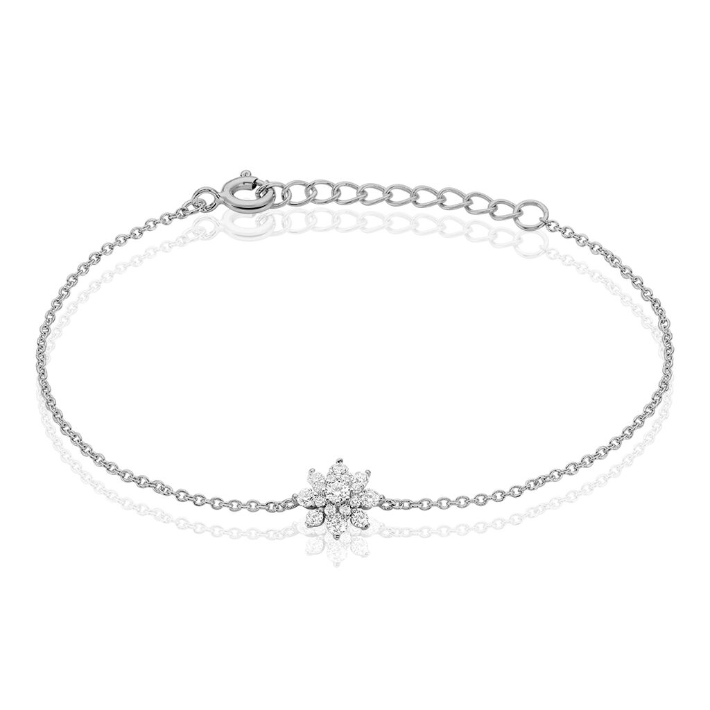 Bracelet Lorraine Argent Blanc Oxyde De Zirconium - Bracelets fantaisie Femme | Marc Orian