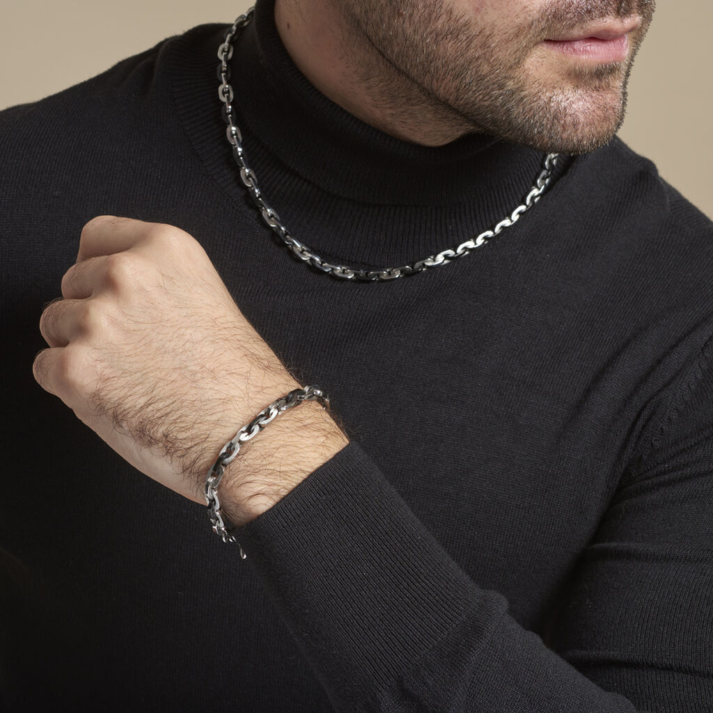 Bracelet Eirik Acier Bicolore - Bracelets chaînes Homme | Marc Orian