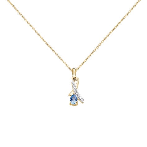 Collier Dyanah Plaque Or Jaune Oxyde De Zirconium - Colliers avec pierres Femme | Marc Orian