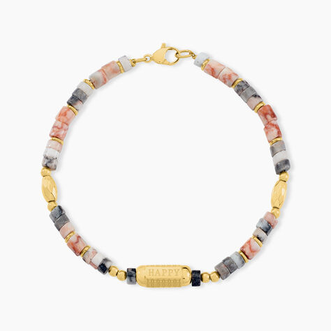 Bracelet Acier Jaune Pierre De Synthese - Bracelets chaînes Femme | Marc Orian