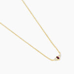Collier Poem Argent Jaune Rhodolite Oxyde De Zirconium - Colliers avec pierres Femme | Marc Orian