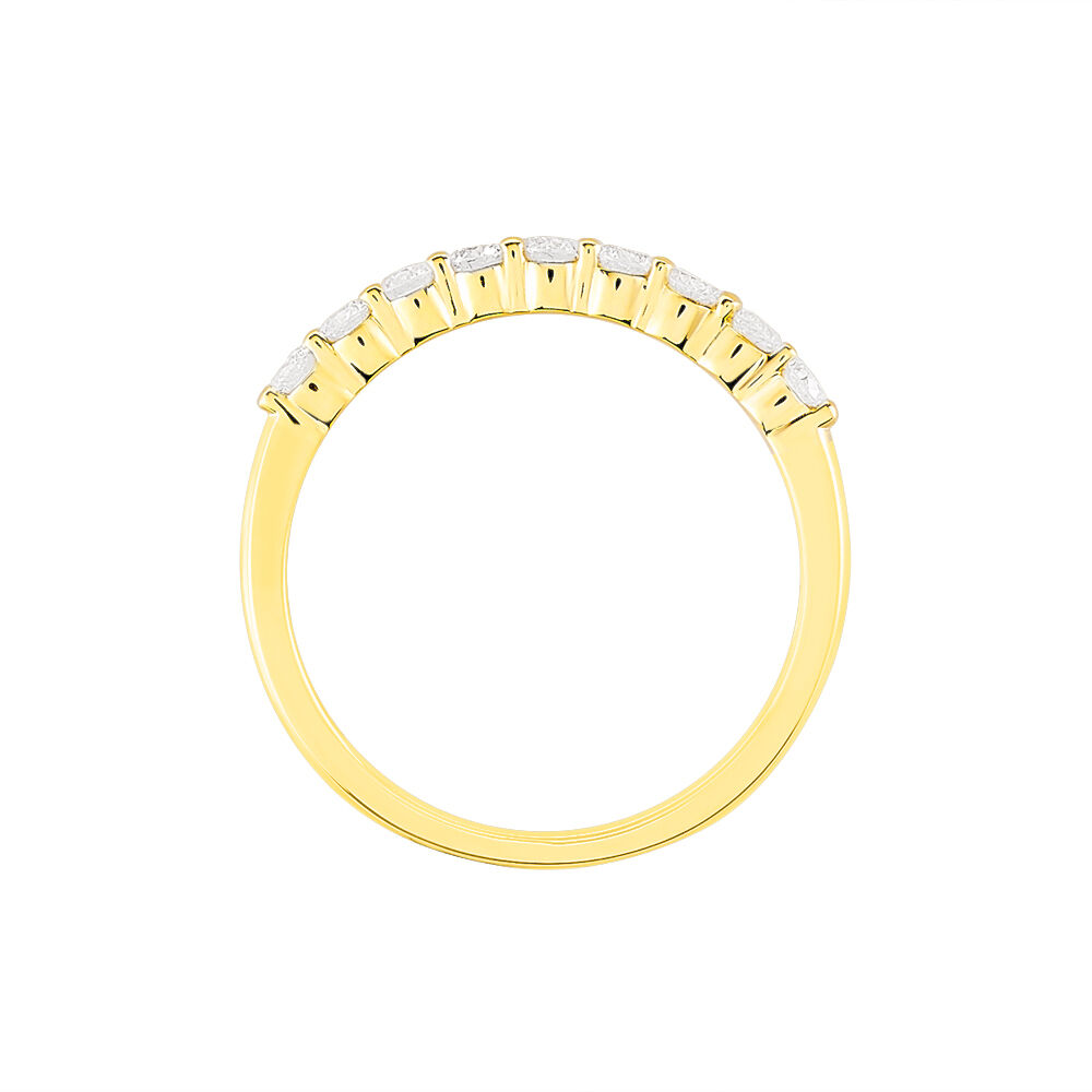 Alliance Hera Or Jaune Diamant - Alliances avec pierres Femme | Marc Orian