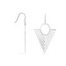 Boucles D'oreilles Pendantes Assala Argent Blanc - Pendantes Femme | Marc Orian