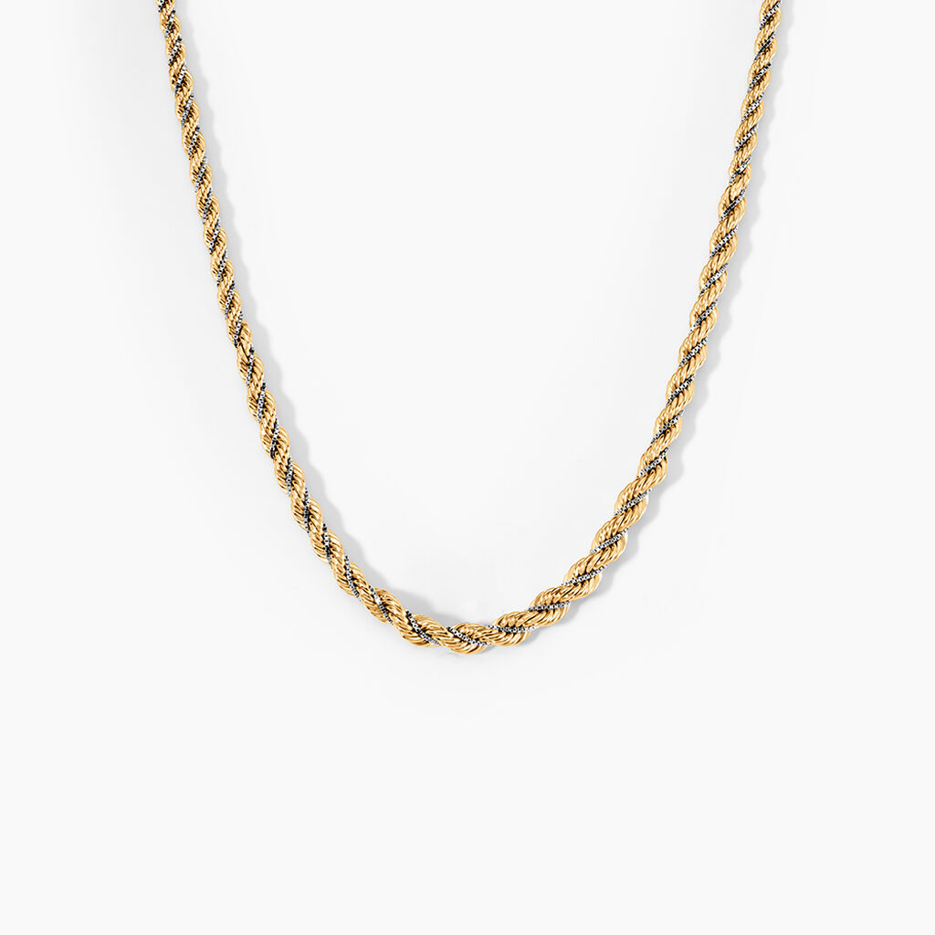 Collier Jerryenne Danilo Maille Corde Et Venitienne Or Bicolore - Chaines Femme | Marc Orian