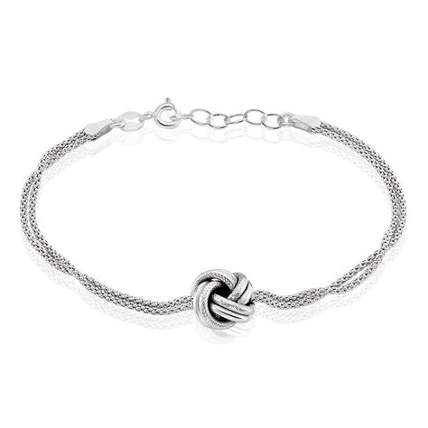 Bracelet Maicha Argent Blanc - Bracelets chaînes Femme | Marc Orian