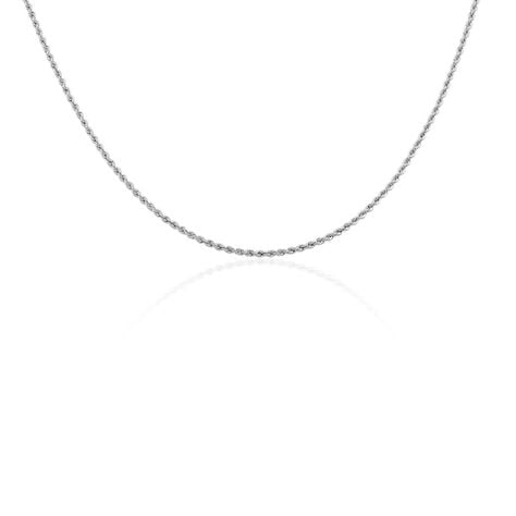 Collier Jerry Maille Corde Or Blanc - Chaines Femme | Marc Orian