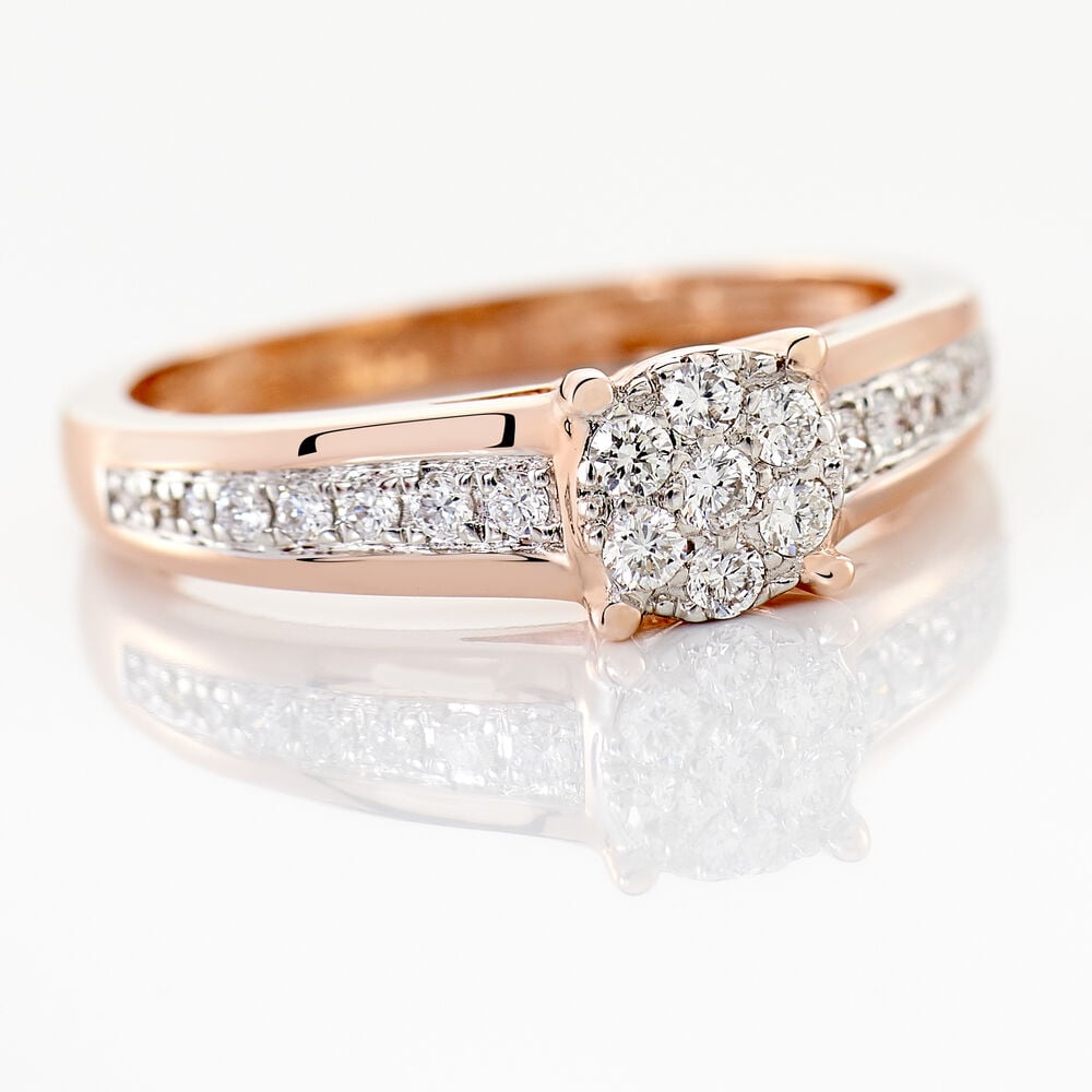 Bague Celia Or Rose Diamant - Bagues pierres pr&eacute;cieuses Femme | Marc Orian