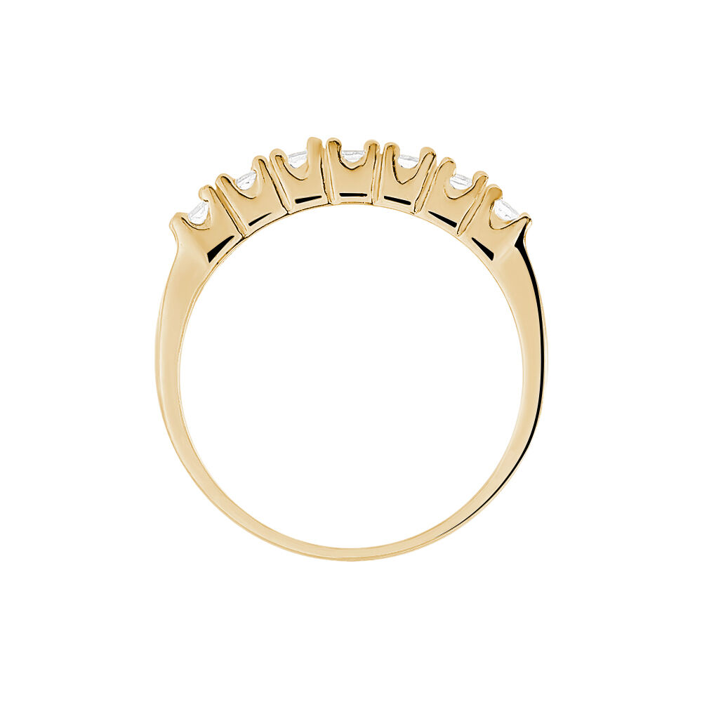 Bague Isee Plaqué Or Jaune Oxyde De Zirconium - Bagues avec pierre Femme | Marc Orian