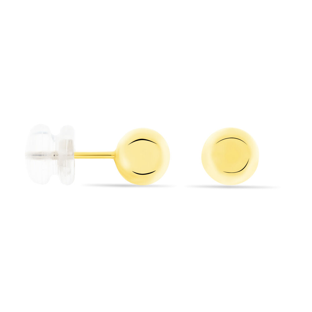 Boucles D'oreilles Puces Fidelia Boule Or Jaune - Puces Femme | Marc Orian
