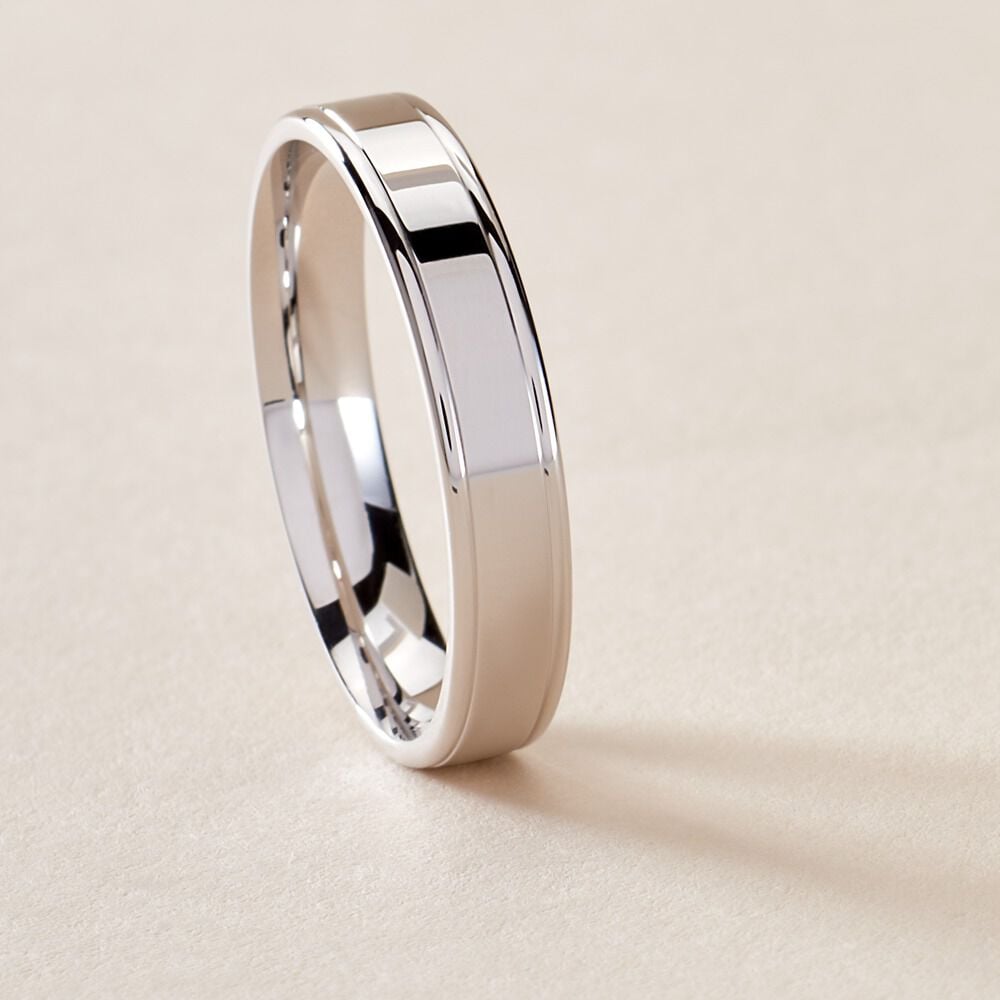 Alliance Clotilde Ruban Plat Or Bicolore - Alliances duo Unisex | Marc Orian