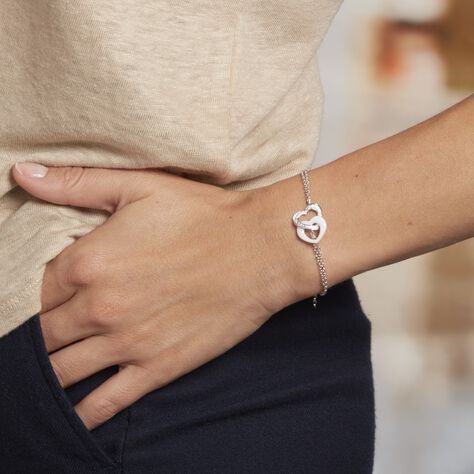 Bracelet Lovea Argent Blanc Céramique Et Oxyde De Zirconium - Bracelets chaînes Femme | Marc Orian