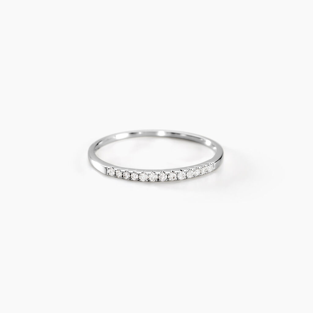 Alliance Pristina Or Blanc Diamant - Alliances Femme | Marc Orian