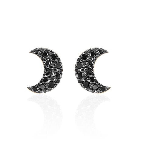 Boucles D'oreilles Puces Anne-marie Or Rose Diamant - Puces Femme | Marc Orian