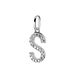 Pendentif Klementine Or Blanc Oxyde De Zirconium - Pendentifs Femme | Marc Orian