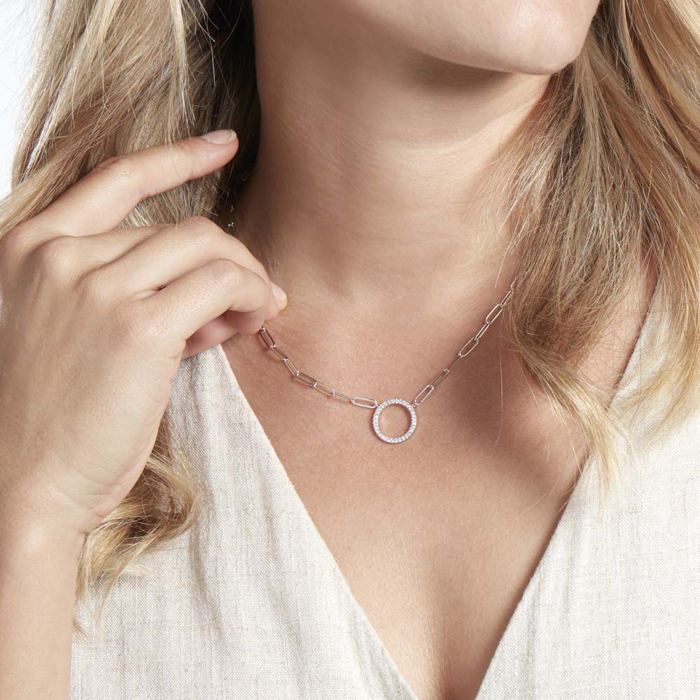 Collier Argent Sadoc Oxydes De Zirconium - Colliers avec pierres Femme | Marc Orian