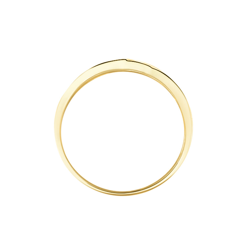 Bague Bandeau Or Jaune Oxyde De Zirconium - Bagues avec pierre Femme | Marc Orian