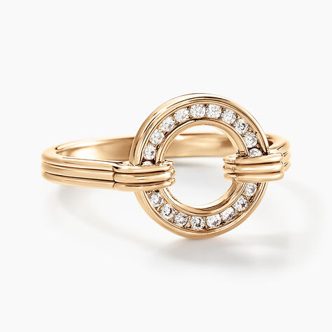 Bague Nelsie Plaqué Or Doré Oxyde De Zirconium - Bagues avec pierre Femme | Marc Orian