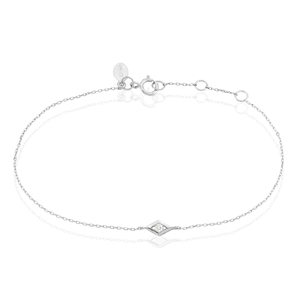 Bracelet Eirena Or Blanc Diamant - Bracelets chaînes Femme | Marc Orian