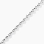Bracelet Ciana Torsade Diamante Argent Blanc - Bracelets fantaisie Femme | Marc Orian