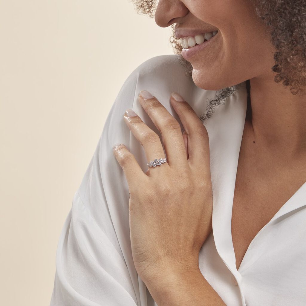 Bague Tokyo Or Blanc Oxyde De Zirconium - Bagues Femme | Marc Orian