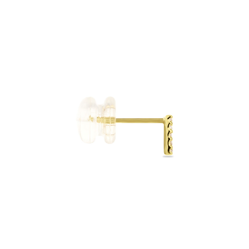 Boucle D'oreille Puce Unitaire Jodoca Or Jaune Oxyde De Zirconium - Puces Femme | Marc Orian