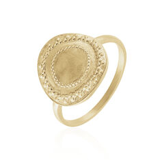 Bague Nyah Plaque Or Jaune - Bague fantaisie Femme | Marc Orian