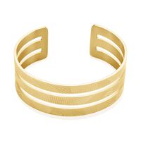 Bracelet Jonc Acier Dore Sirine
