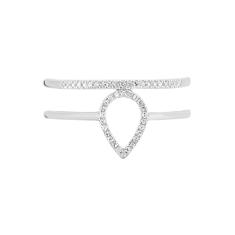 Bague Maude Or Blanc Diamant - Bagues pierres précieuses Femme | Marc Orian