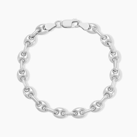 Bracelet Carrus Argent Blanc - Bracelets mailles Homme | Marc Orian