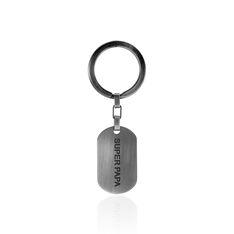 Porte Clefs Gallien Acier Blanc - Bijoux Forme Homme | Marc Orian